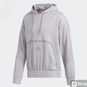 NWOT Adidas Men's Cross Up 365 Basketball Hoodie Sweatshirt Glory Grey XS